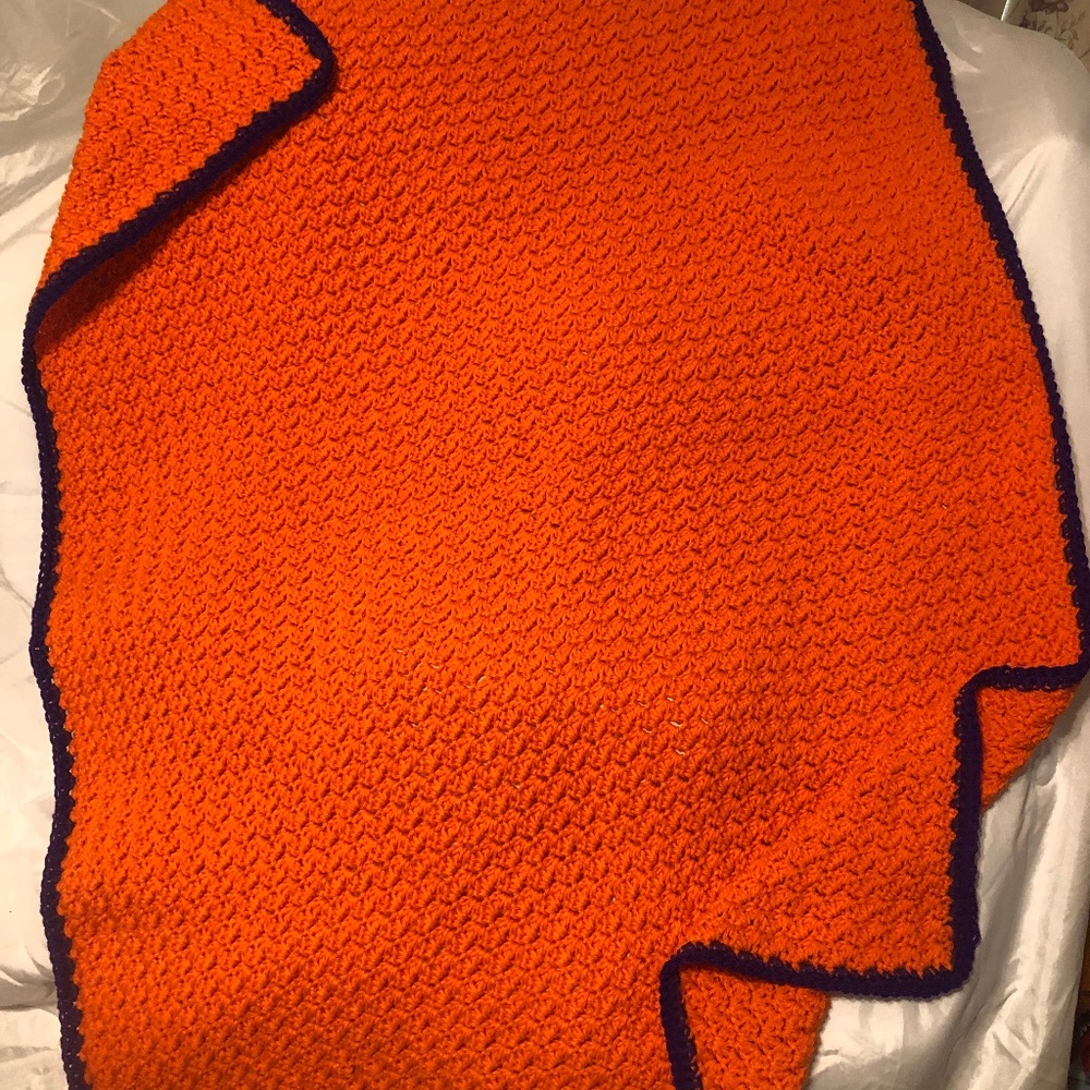 Clemson baby blanket